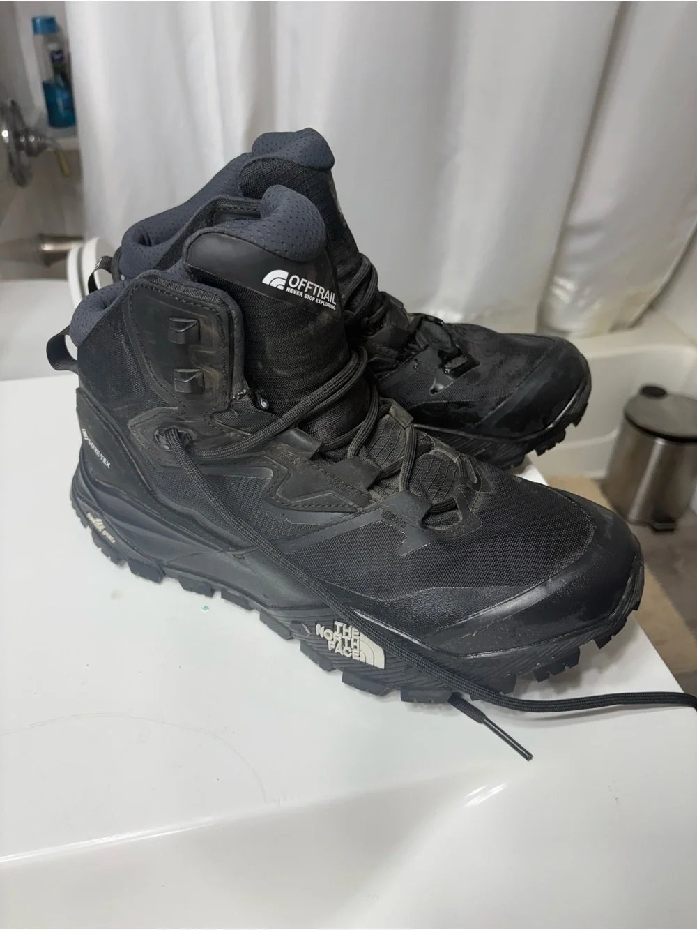 The North Face Black Off-Trail GORE-TEX Waterproof Mens Hiking Boots
